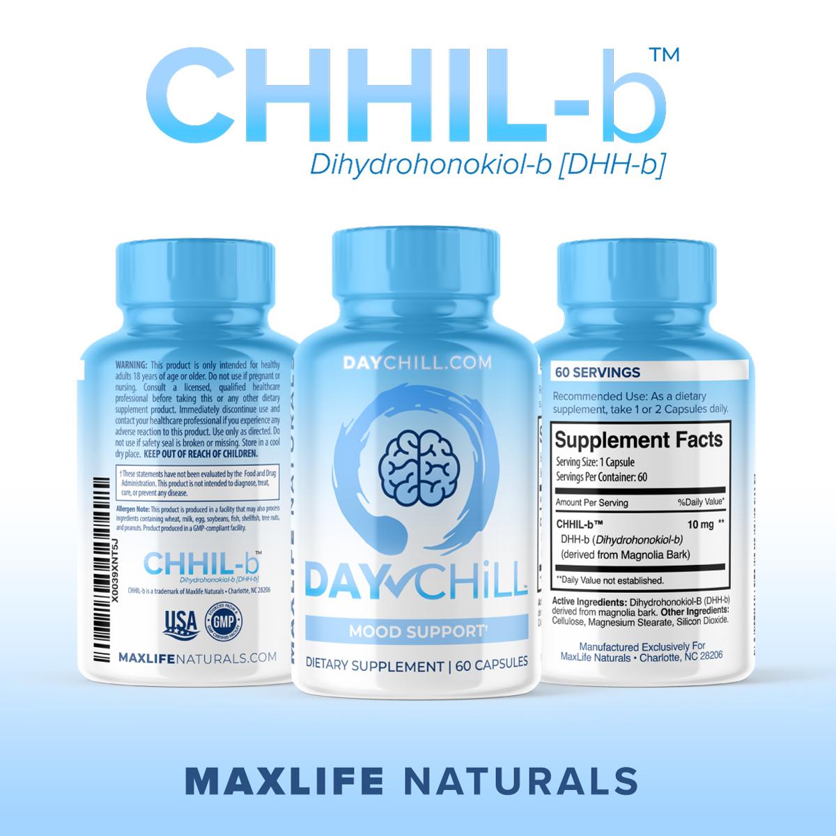 Day Chill™ DHH-B (Dihydrohonokiol-B) Supplement 10mg | Natural