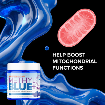 Liposomal Methylene Blue Gummies – 60ct | Enhanced Cellular Energy & Brain Support