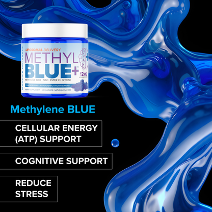 Liposomal Methylene Blue Gummies – 60ct | Enhanced Cellular Energy & Brain Support