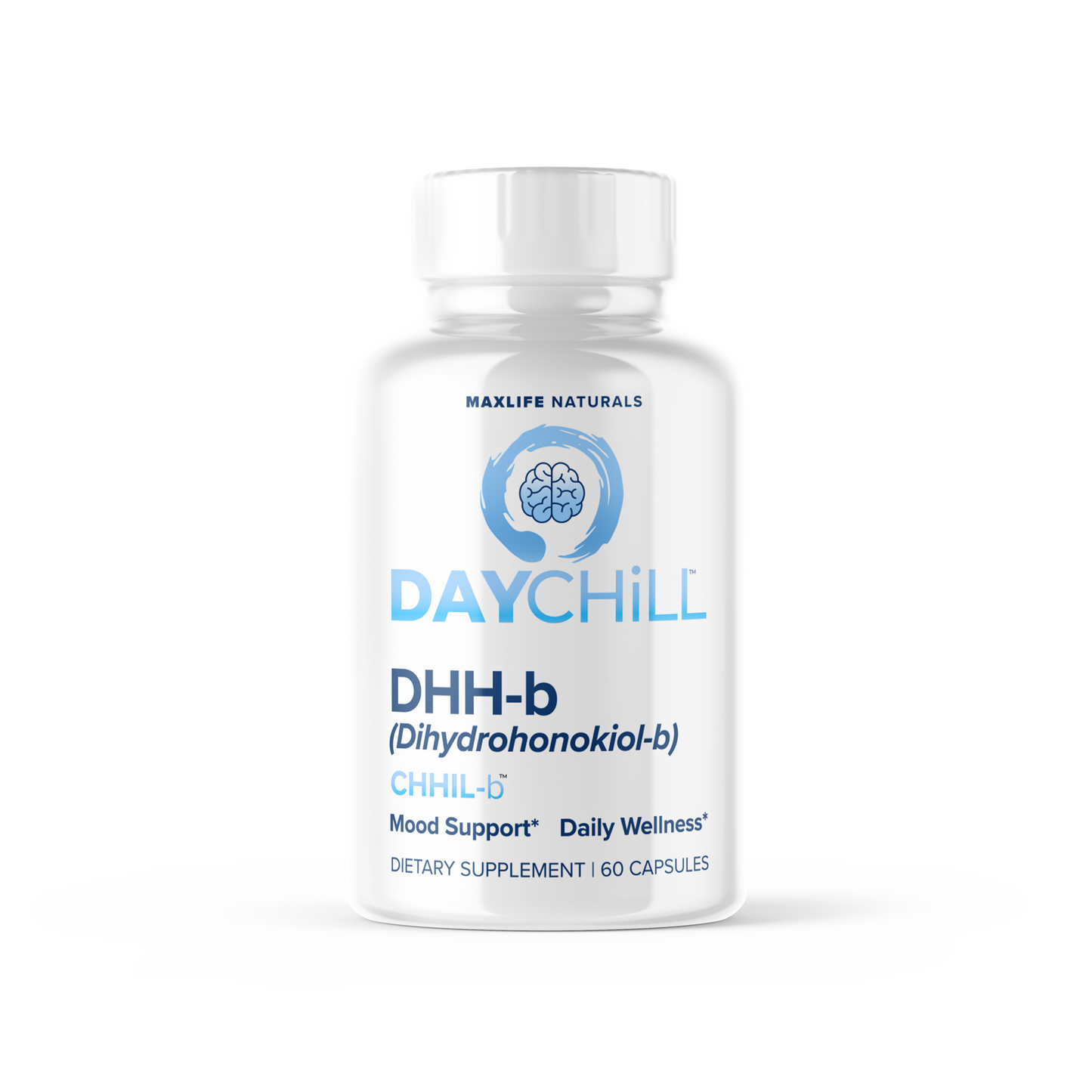 Day Chill™ DHH-B (Dihydrohonokiol-B) Supplement 10mg | Natural Anti-Anxiety & Stress Support – 60 Capsules - Natural Stress Reducing Breakthrough