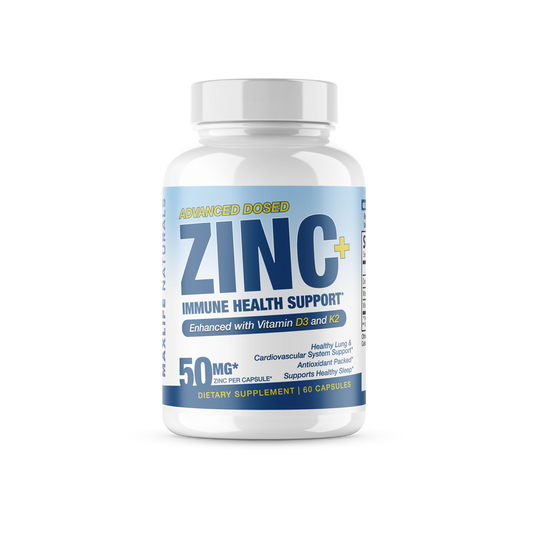 ZINC + Immune Health Support - Enhanced with Vitamin D3 and K2